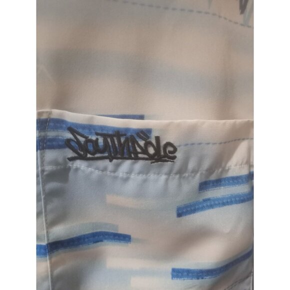 VTG Southpole Shirt Mens 3XL Blue Short Sleeve Graphic Print Hip Hop Baggy Y2K - Picture 2 of 12